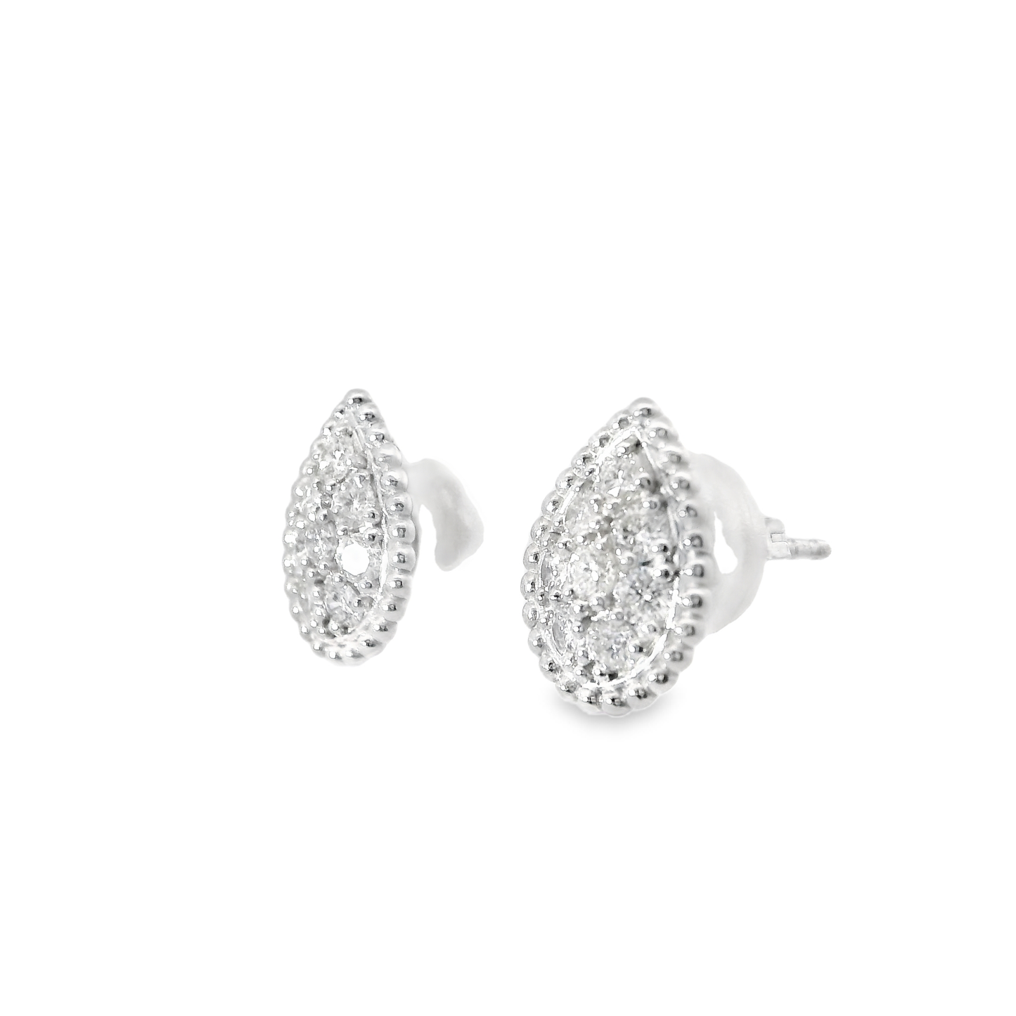 0.75CT Diamond 14k White Gold Earring