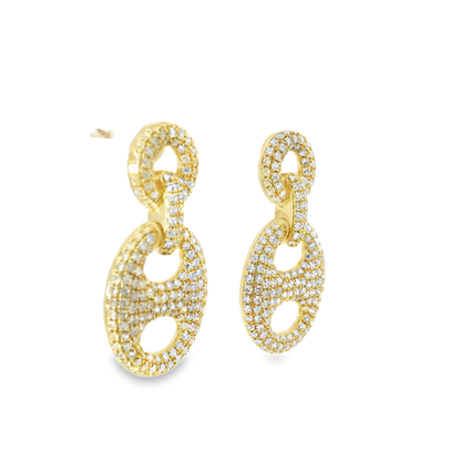 1.16CT Diamond 14k Gold Earring