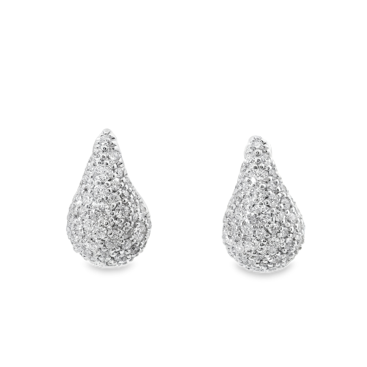 1.91CT Diamond 14k White Gold Earring