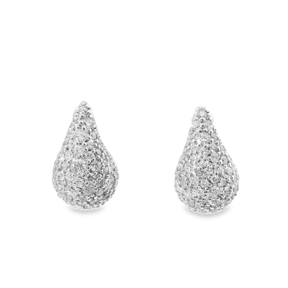 1.91CT Diamond 14k White Gold Earring