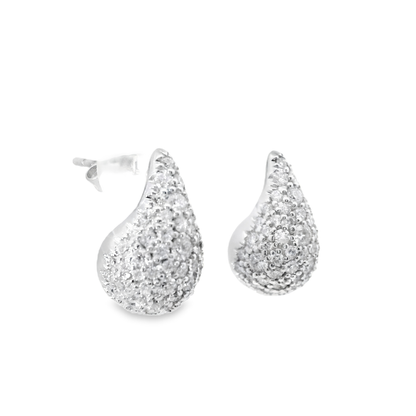 1.91CT Diamond 14k White Gold Earring
