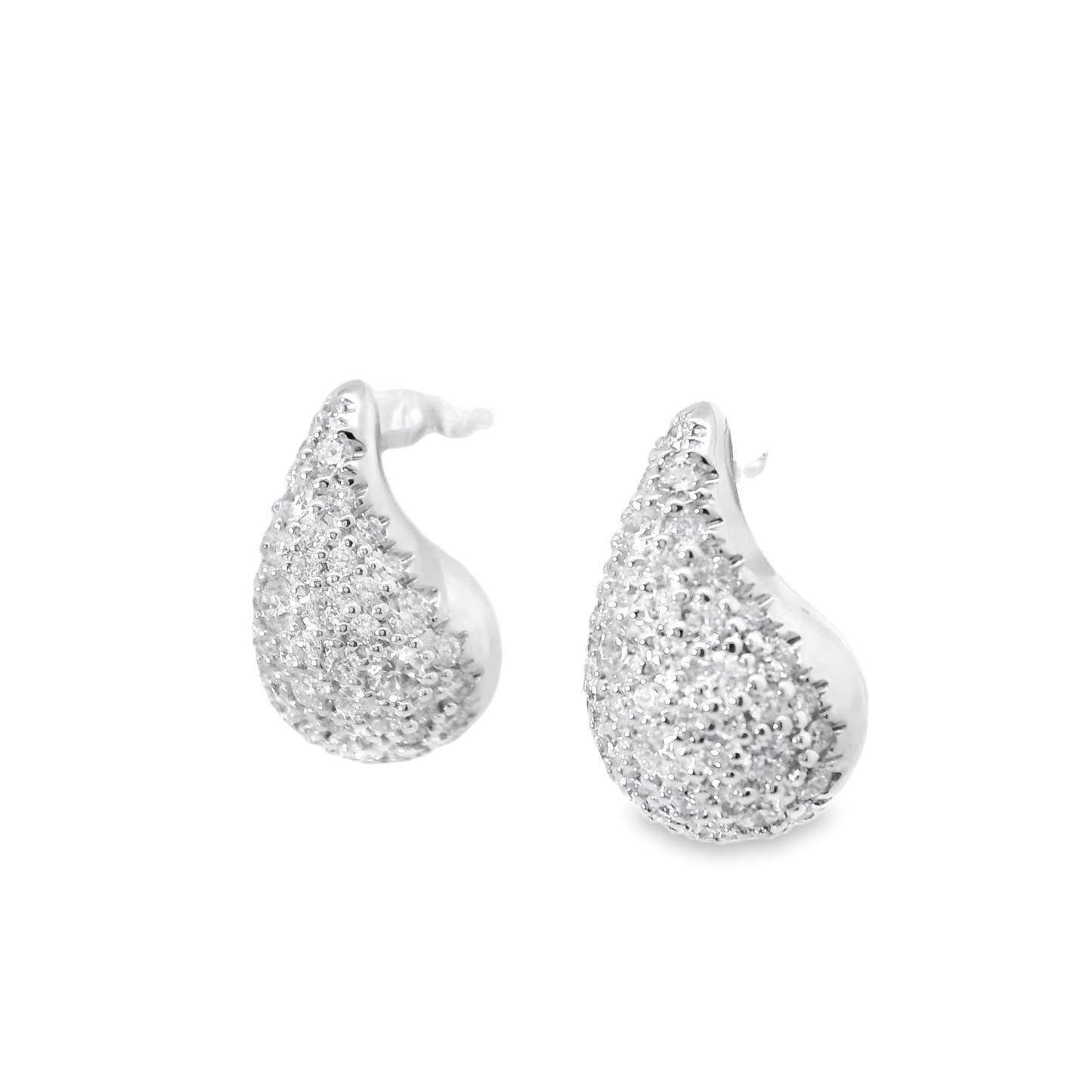 1.91CT Diamond 14k White Gold Earring