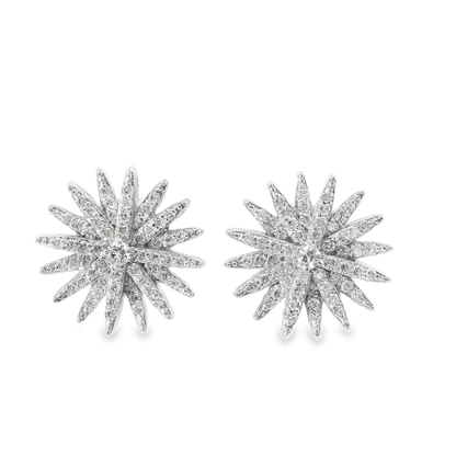 0.96CT Diamond 14k White Gold Earring