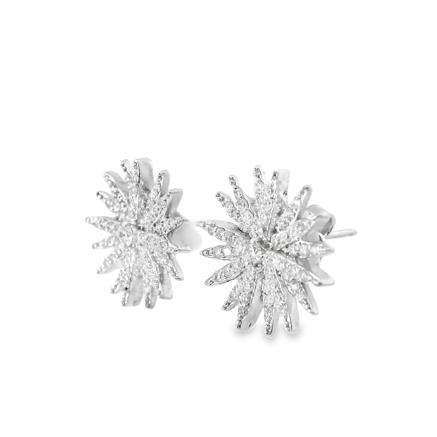 0.96CT Diamond 14k White Gold Earring