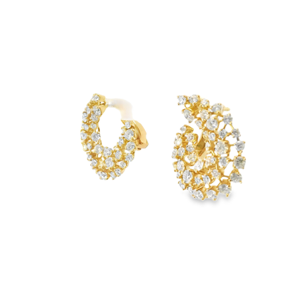 4.17CT Diamond Earrings 14k Rose Gold