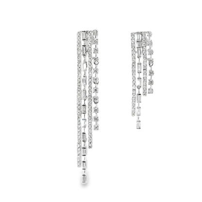 1.15CT Diamond Earring 14k White Gold