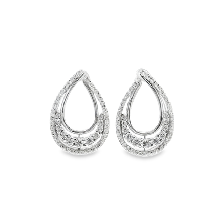 1.20CT Diamond Earring 18k White Gold
