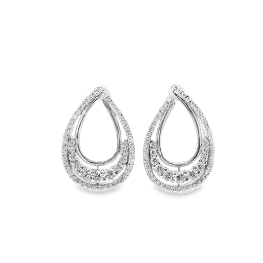 1.20CT Diamond Earring 18k White Gold