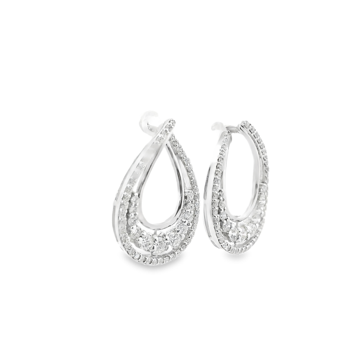 1.20CT Diamond Earring 18k White Gold