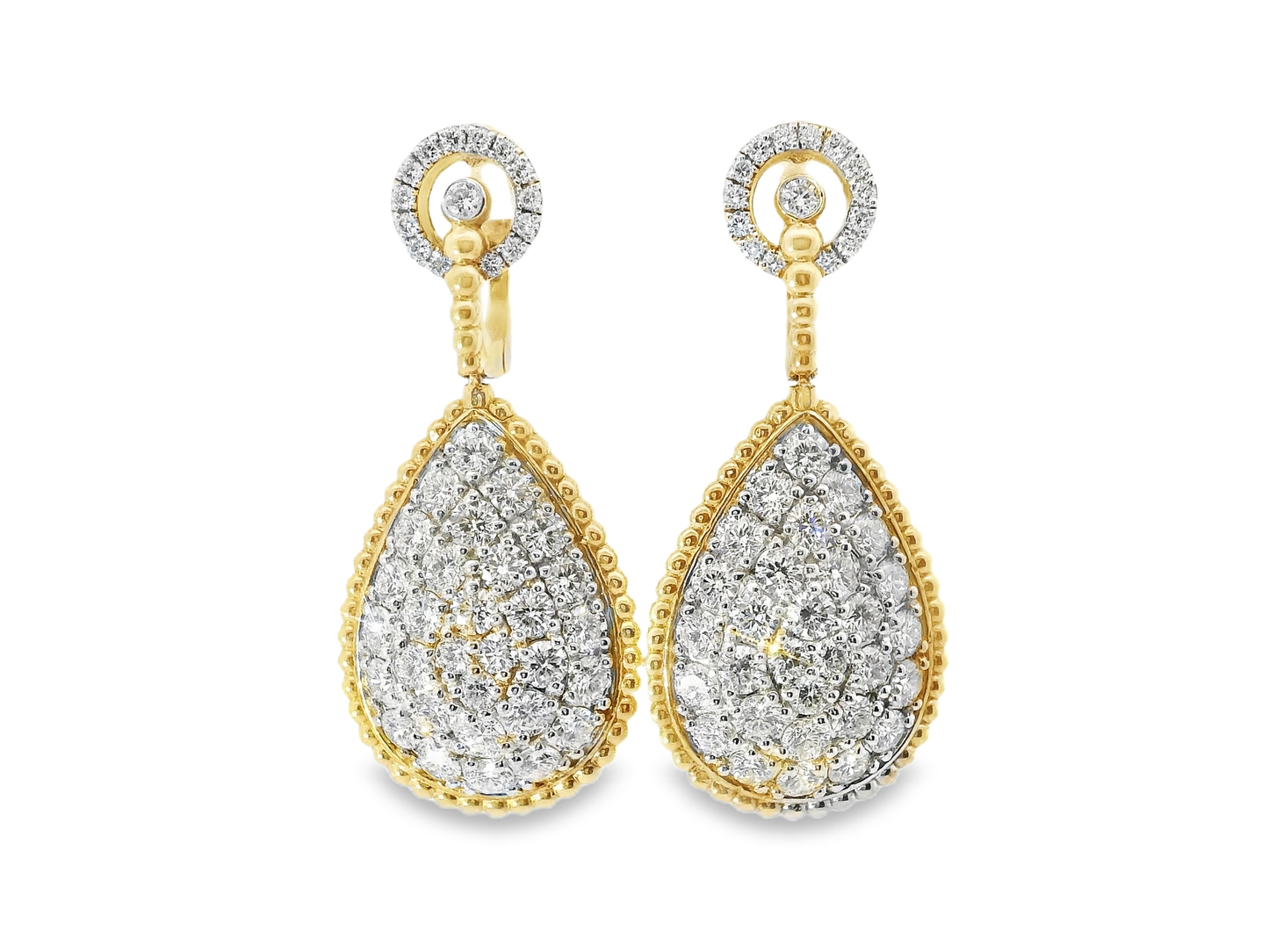 4.23Ct Diamond Earring 14k Rose Gold