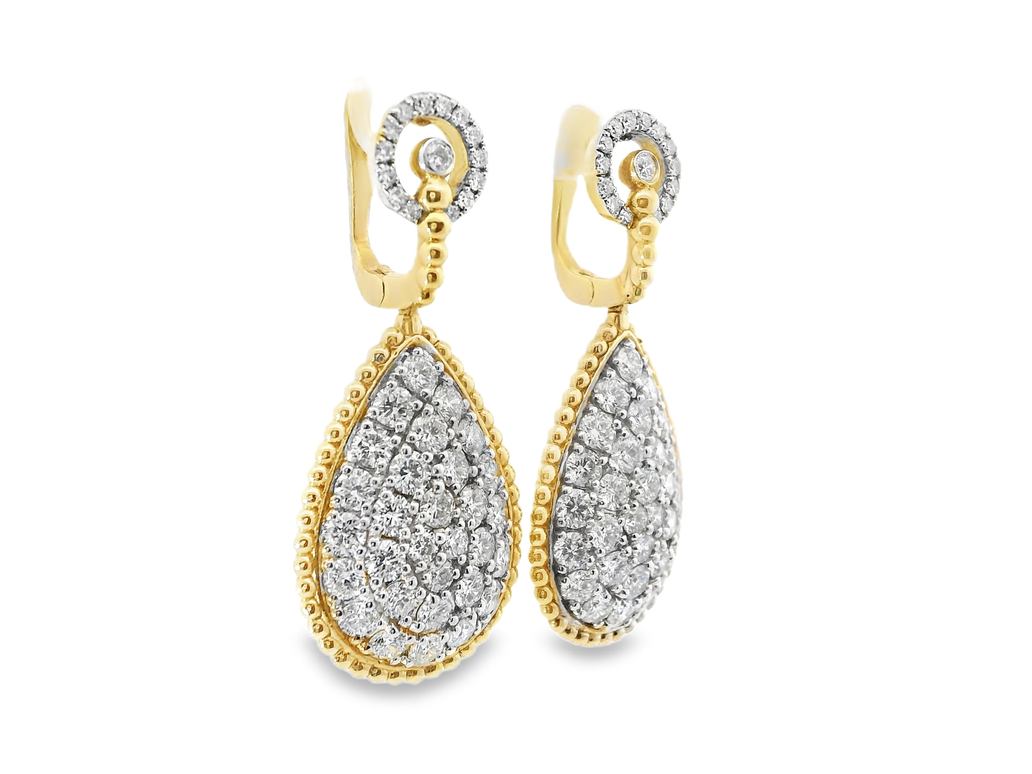 4.23Ct Diamond Earring 14k Rose Gold