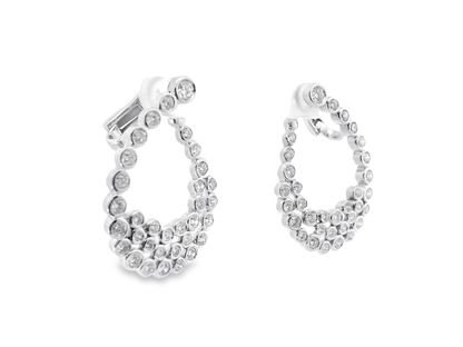 3.70Ct Diamond Earring 14k White Gold