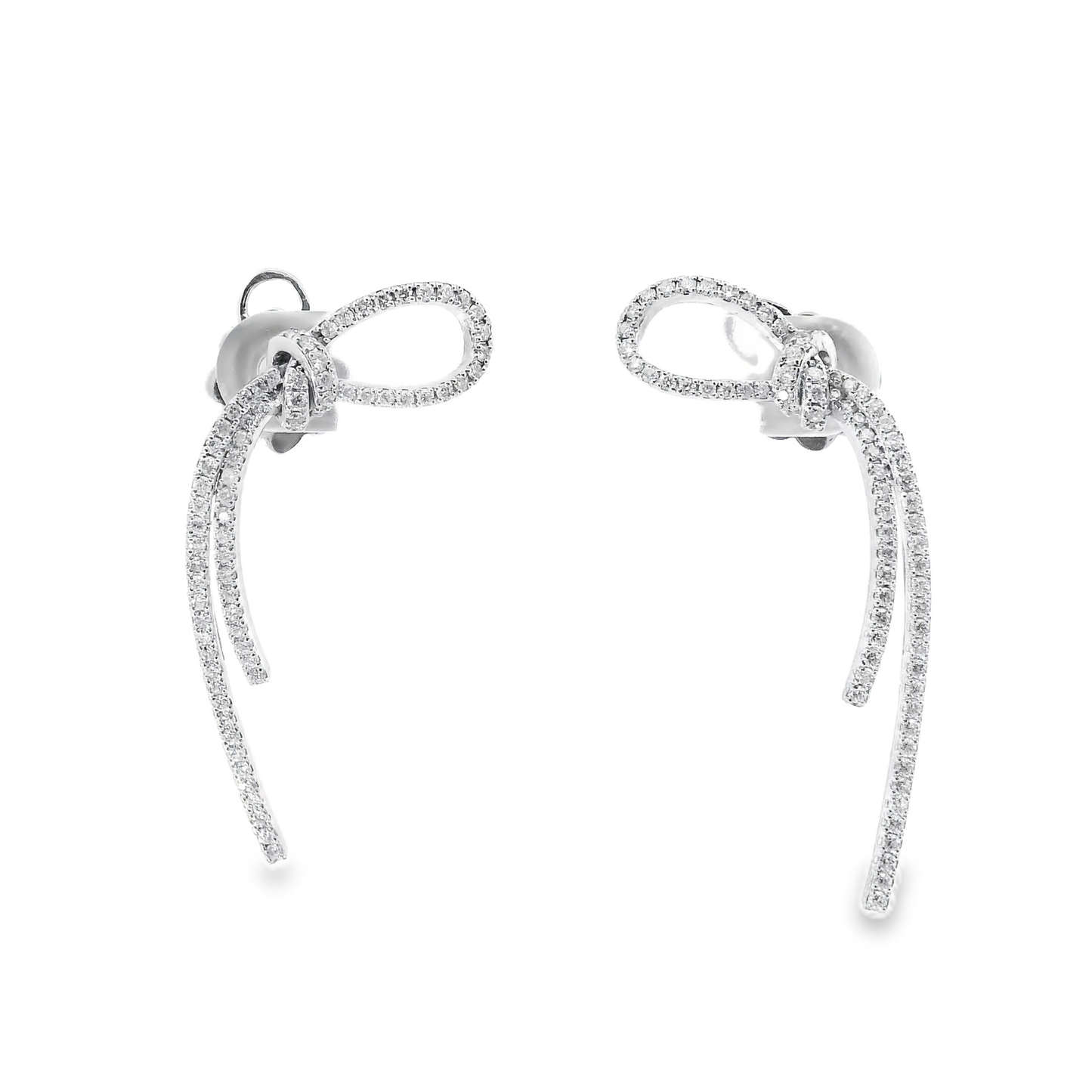 1.14Ct Diamond Earring 14k White Gold