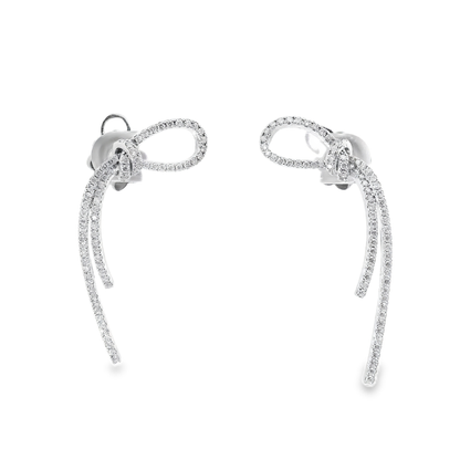 1.14Ct Diamond Earring 14k White Gold