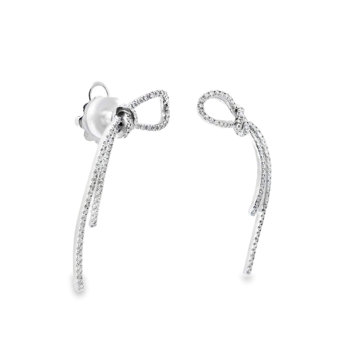 1.14Ct Diamond Earring 14k White Gold