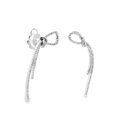 1.14Ct Diamond Earring 14k White Gold