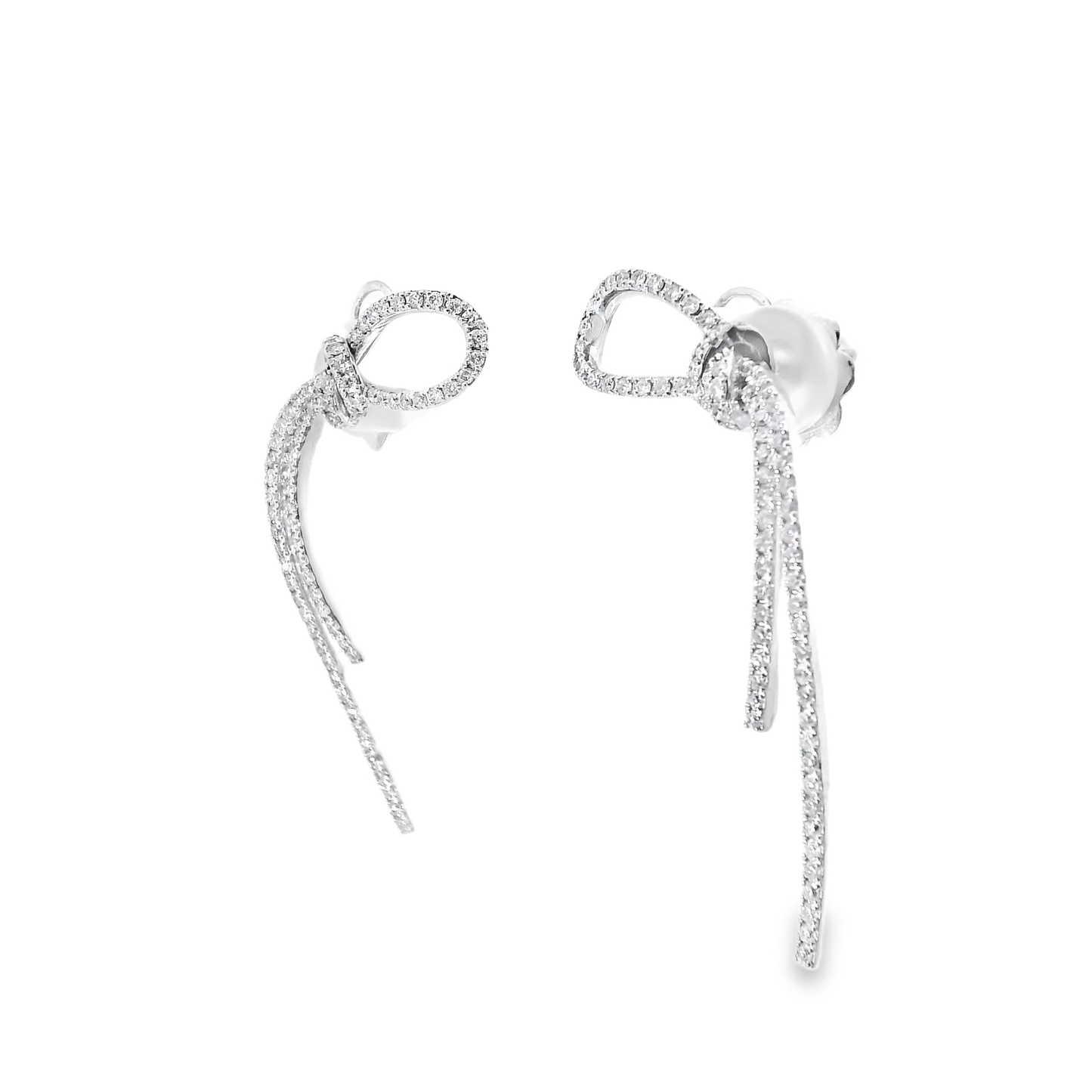1.14Ct Diamond Earring 14k White Gold