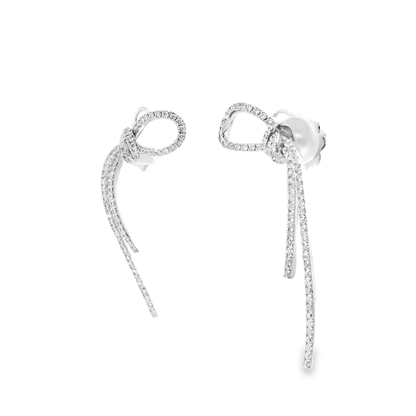 1.14Ct Diamond Earring 14k White Gold