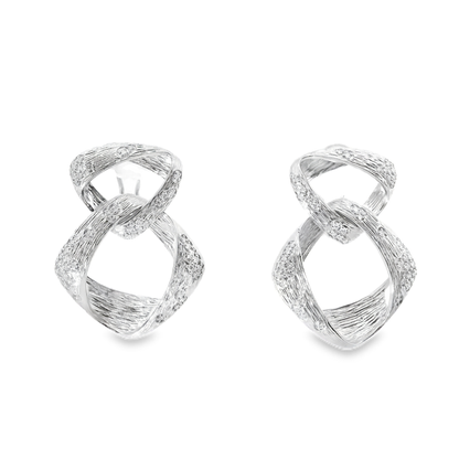 0.52CT Diamond Earring 14k White Gold