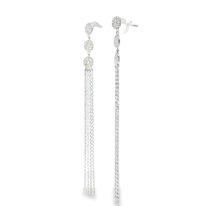 0.25Ct Diamond Earring 14k White Gold