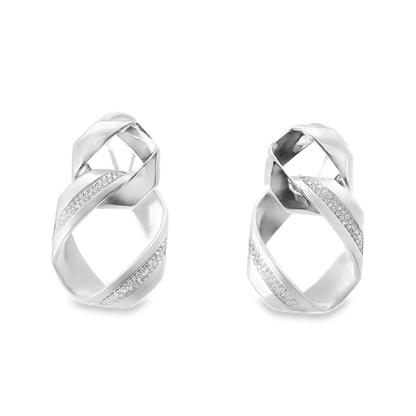 0.35CT Diamond Earring 14k White Gold