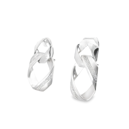 0.35CT Diamond Earring 14k White Gold