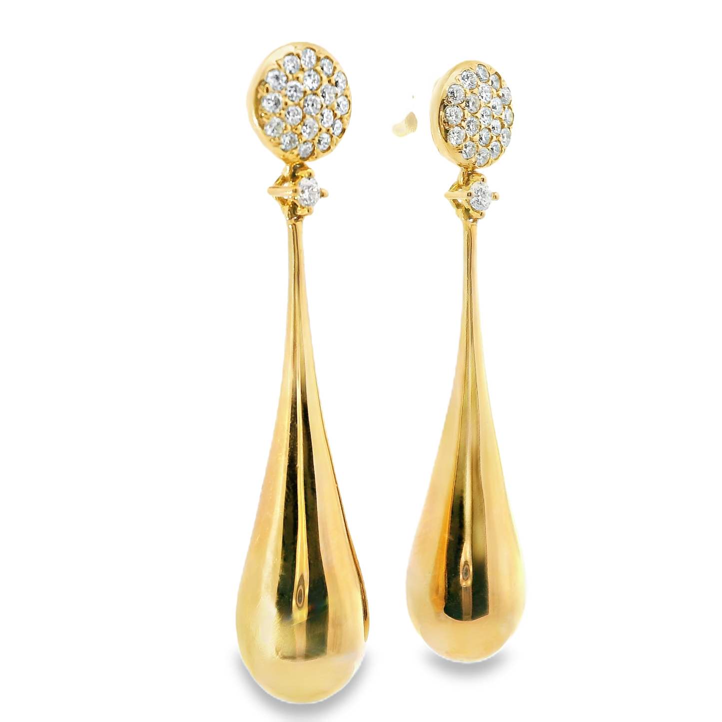 0.66CT Diamond 18k Rose Gold Earring