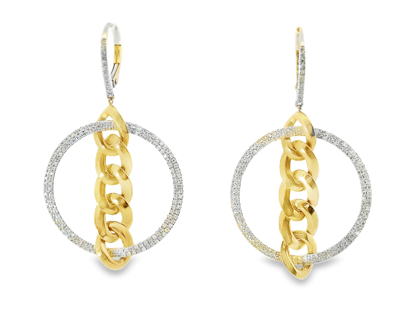 2.32CT Diamond Earring 14k White Gold