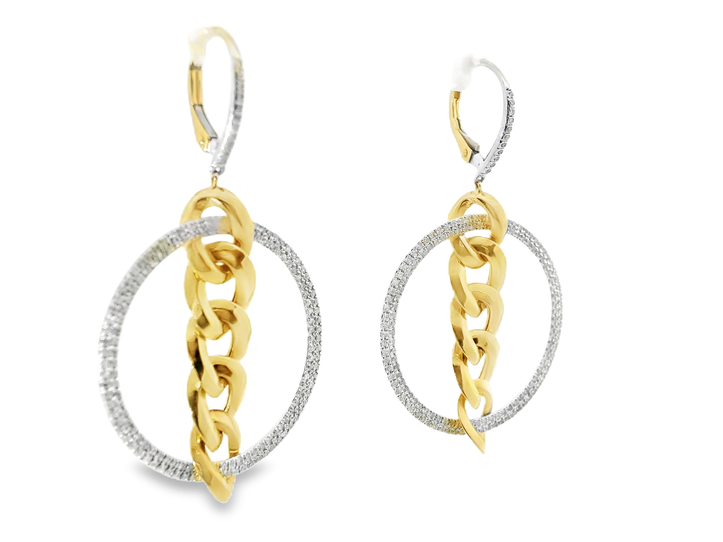 2.32CT Diamond Earring 14k White Gold