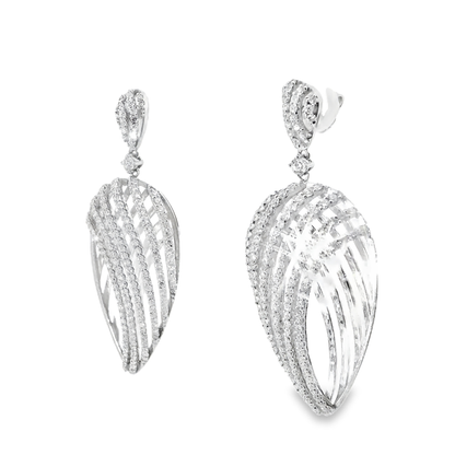 3.15Ct Diamond Earring 14k White Gold