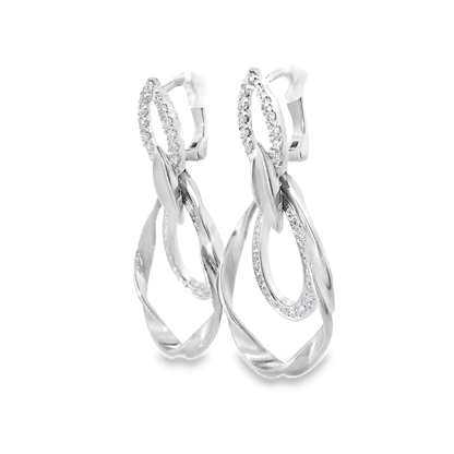 0.75CT Diamond Earring 14k Gold