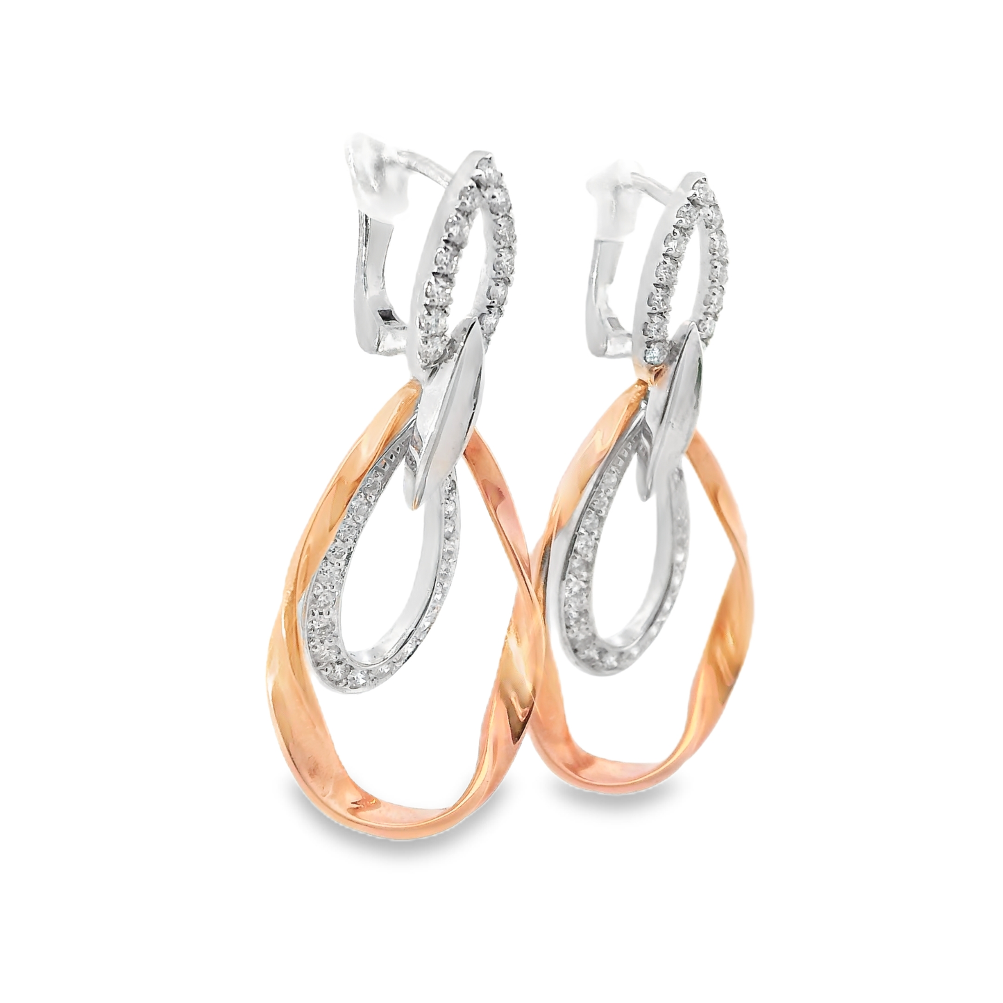 0.75CT Diamond Earring 14k Gold