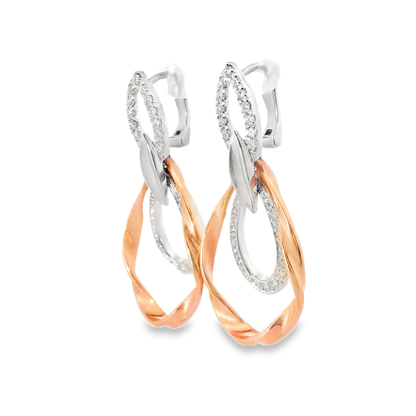 0.75CT Diamond Earring 14k Gold