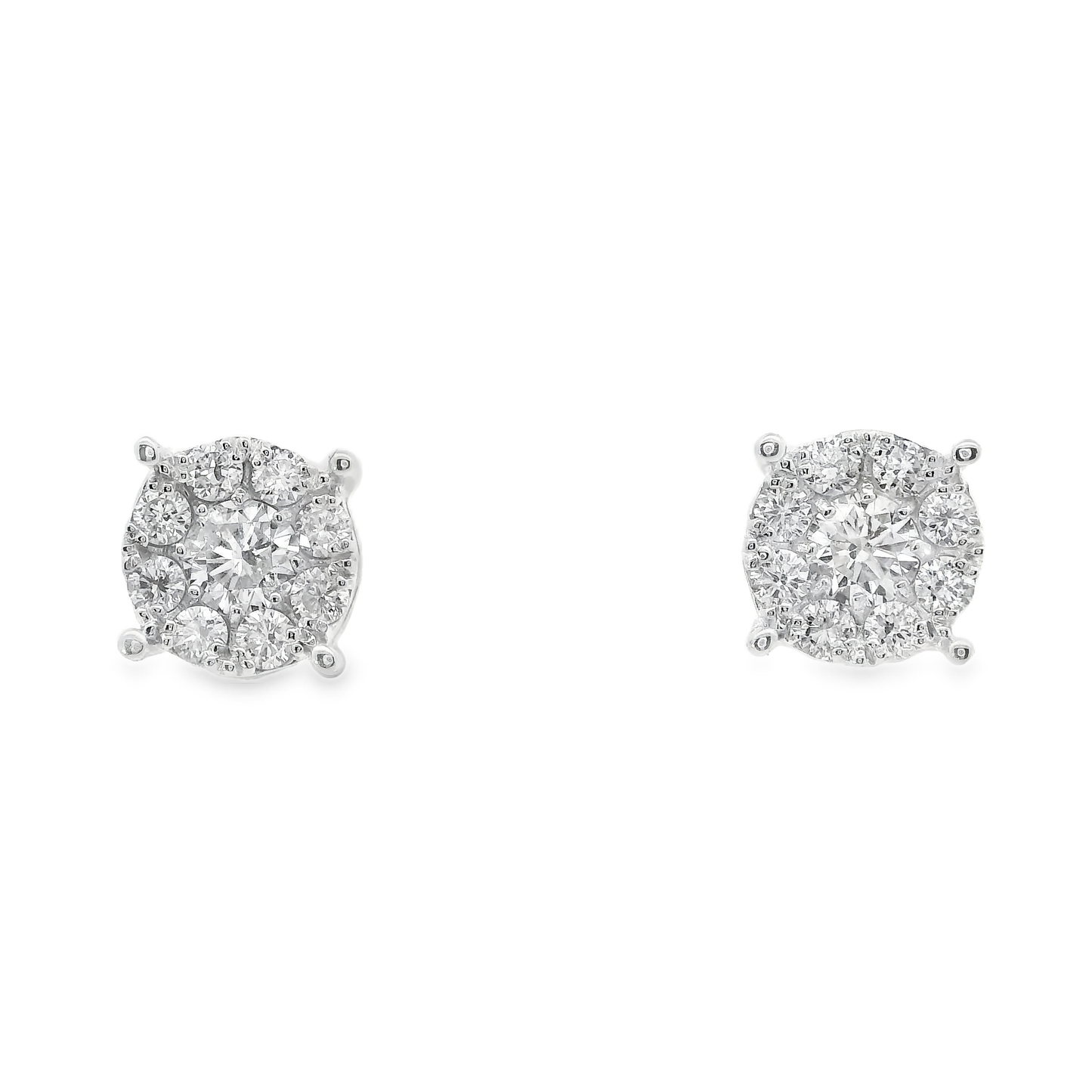 0.51CT Diamond Earring 14k White Gold