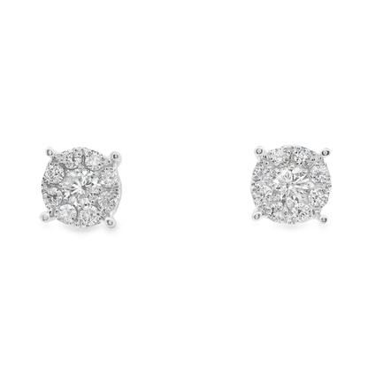 0.51CT Diamond Earring 14k White Gold