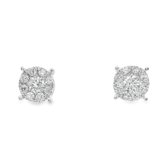 0.51CT Diamond Earring 14k White Gold