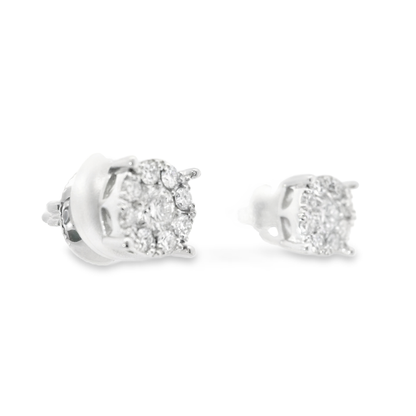 0.51CT Diamond Earring 14k White Gold