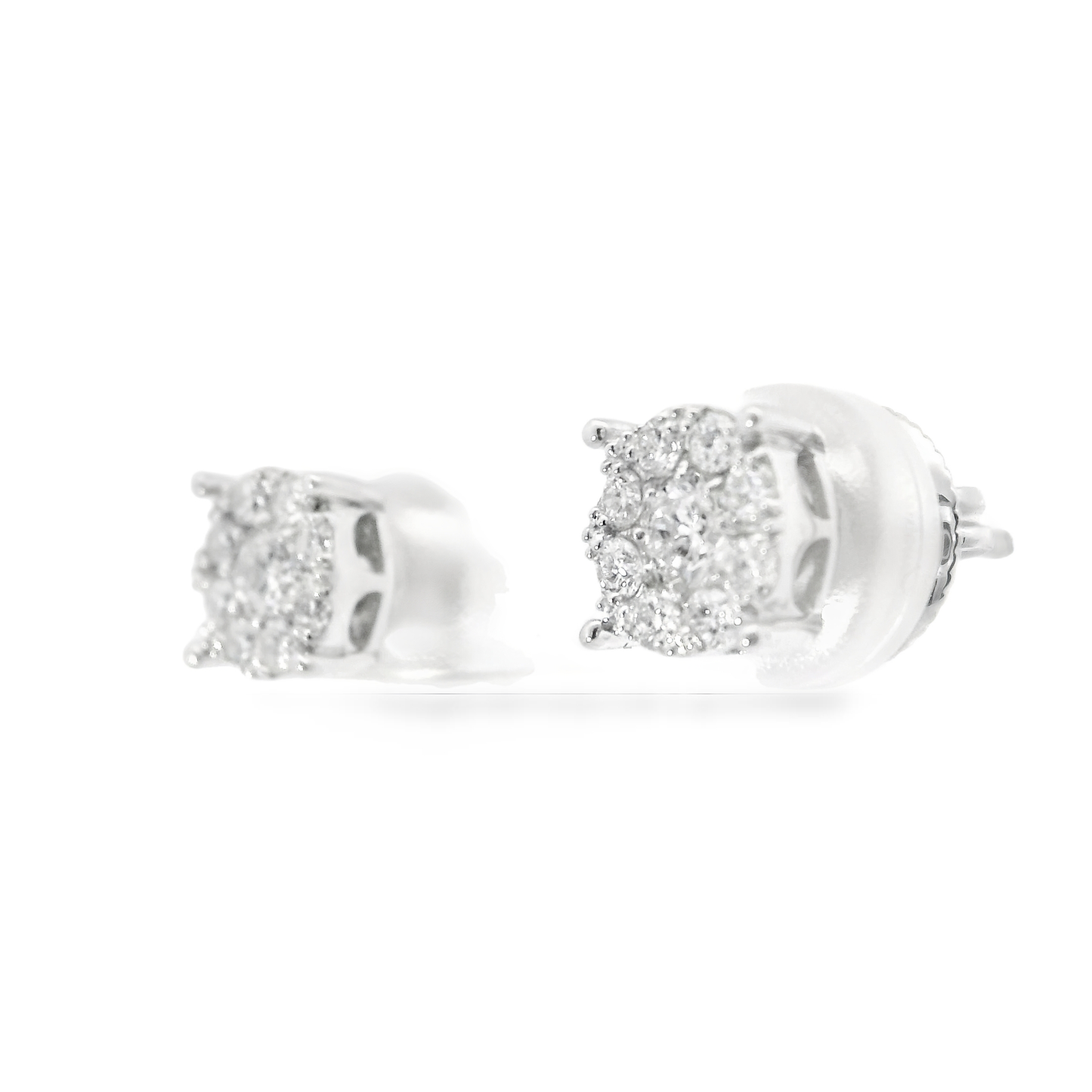 0.51CT Diamond Earring 14k White Gold