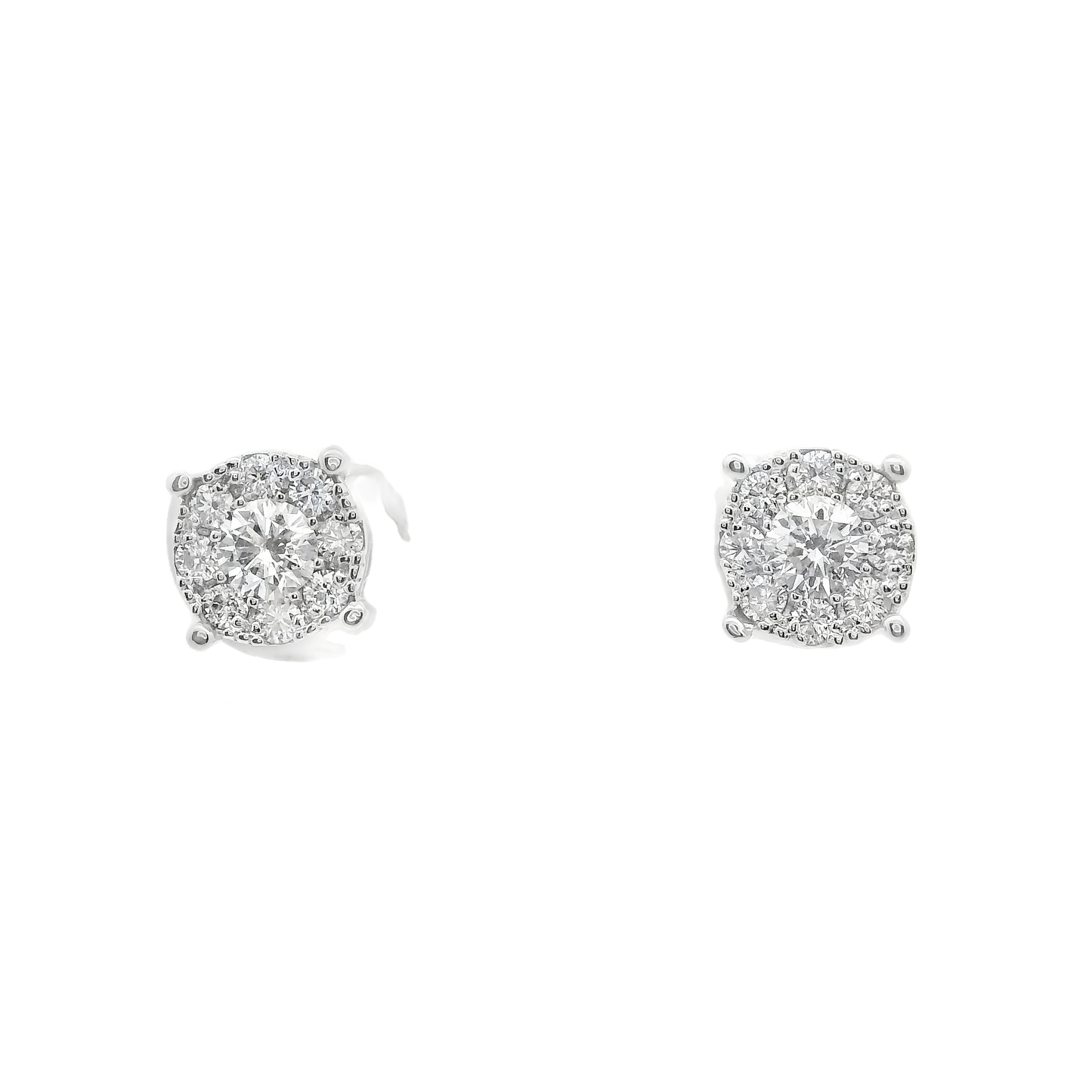 0.40CT Diamond Earring 14k White Gold