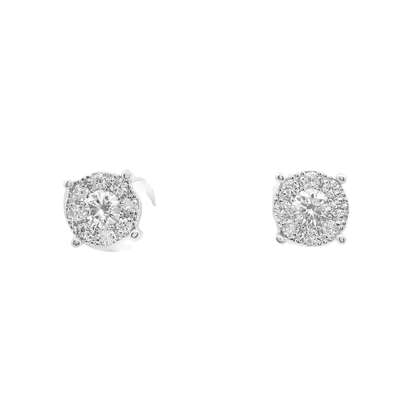 0.40CT Diamond Earring 14k White Gold