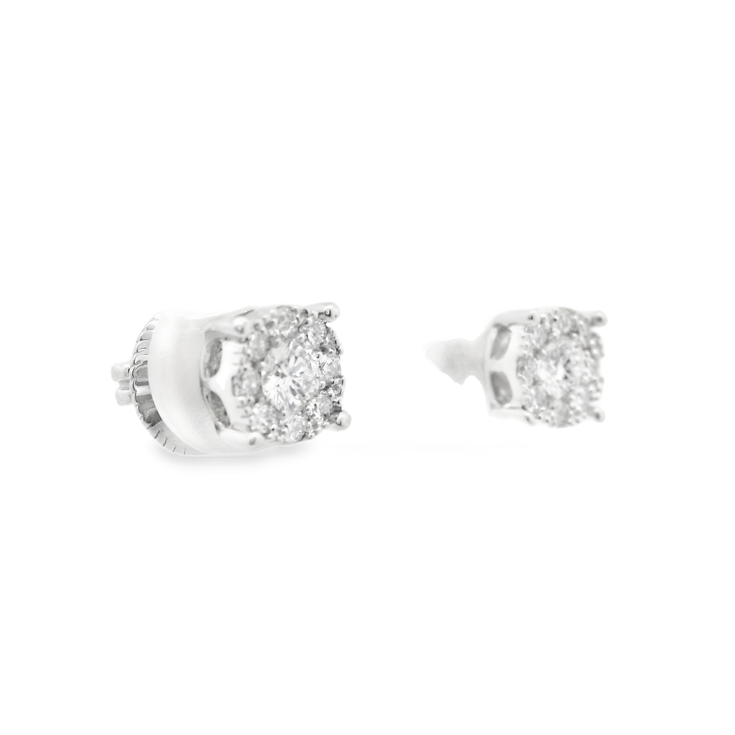 0.40CT Diamond Earring 14k White Gold