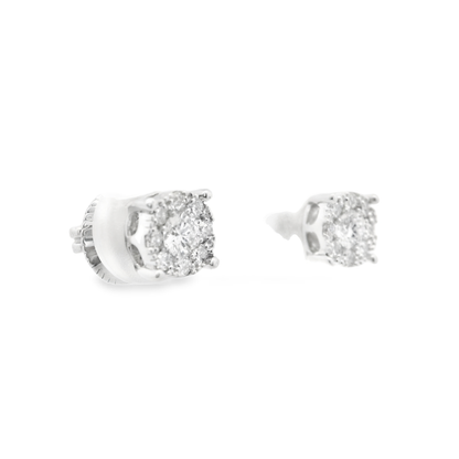 0.40CT Diamond Earring 14k White Gold
