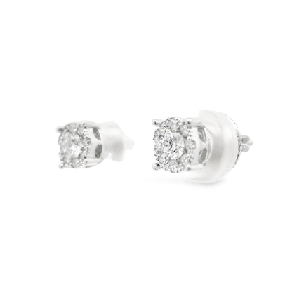 0.40CT Diamond Earring 14k White Gold