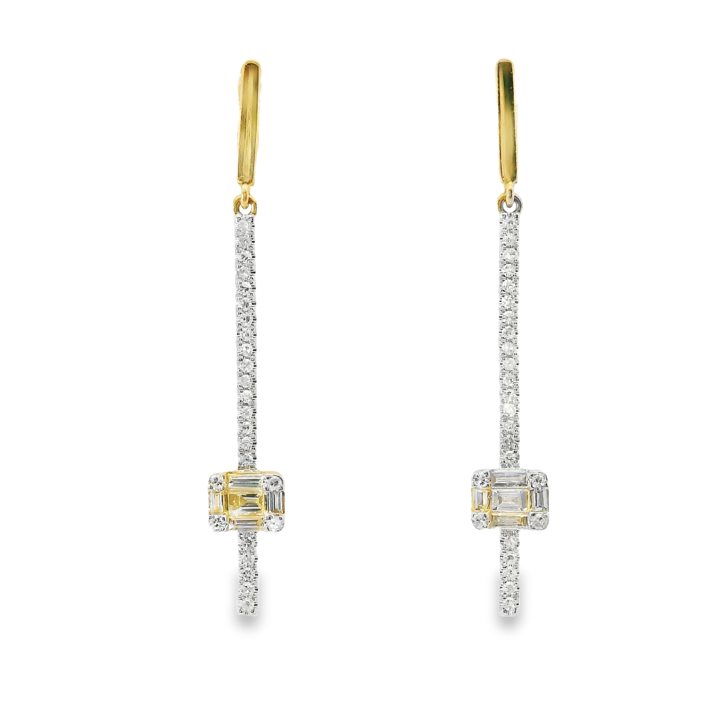0.40CT Diamond Earring 14k Yellow Gold