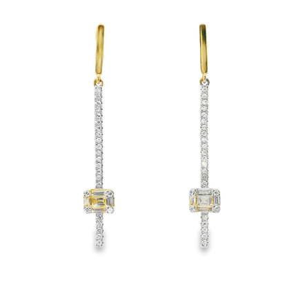 0.40CT Diamond Earring 14k Yellow Gold