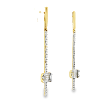 0.40CT Diamond Earring 14k Yellow Gold