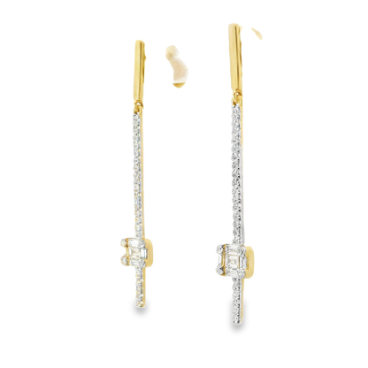 0.40CT Diamond Earring 14k Yellow Gold