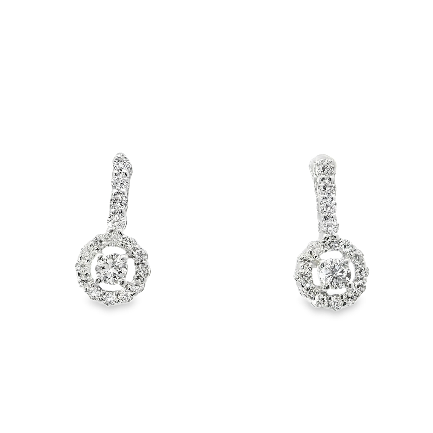 0.38CT Diamond Earring 18k White Gold