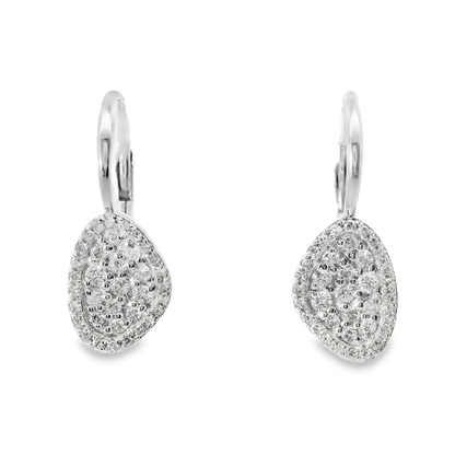 0.60CT Diamond Earring 18k White Gold