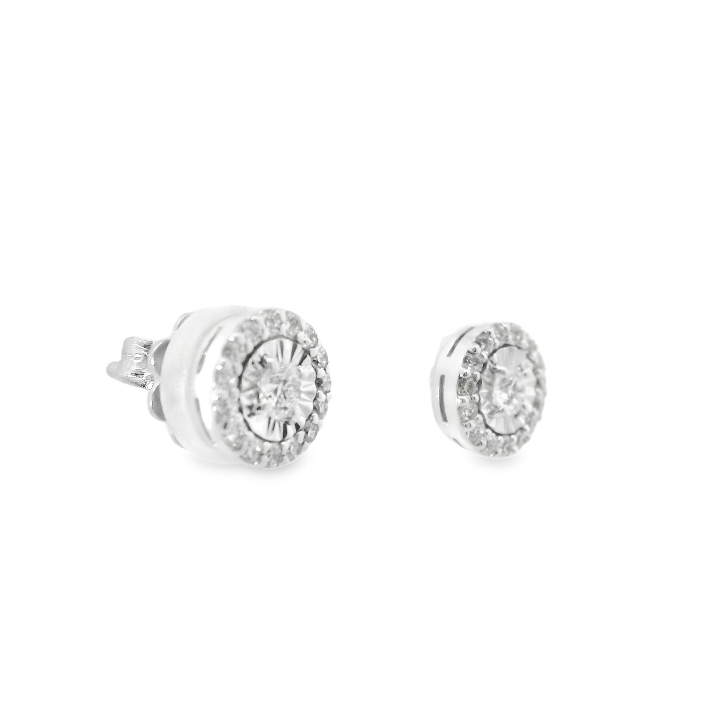 0.41CT Diamond  18k White Gold Earring